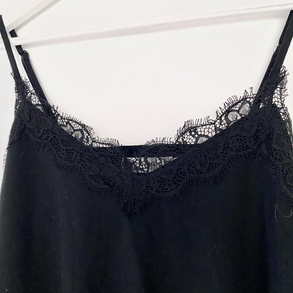 Vintage Black Lace Cami Top - Picture 2 of 2